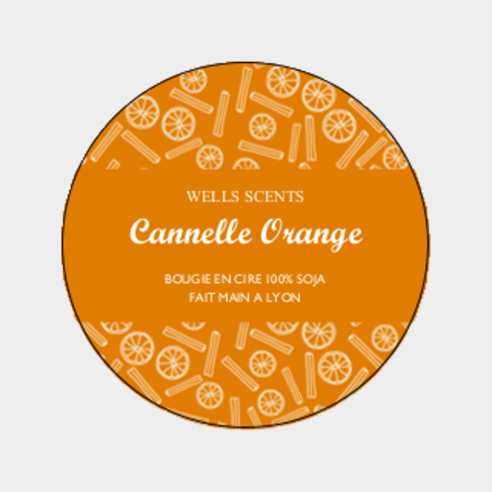 design etiquette cannelle
