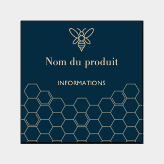 Design étiquette pot de miel