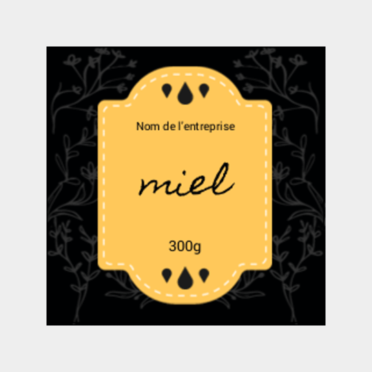 Design étiquette pot de miel