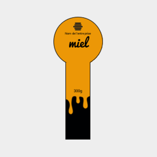 Design étiquette pot de miel