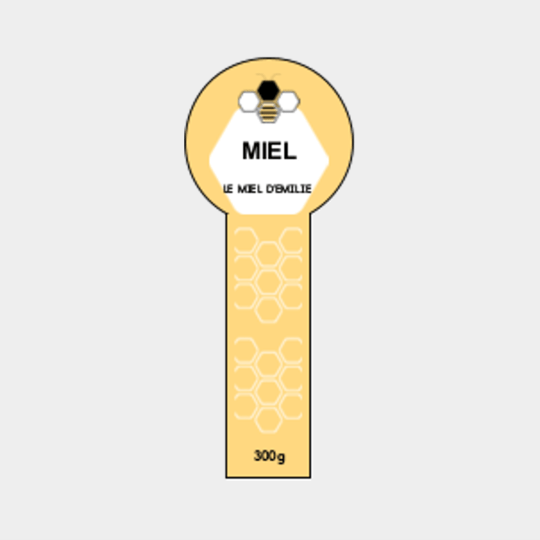 Design étiquette pot de miel