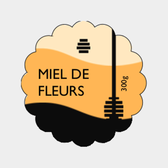 Design étiquette pot de miel