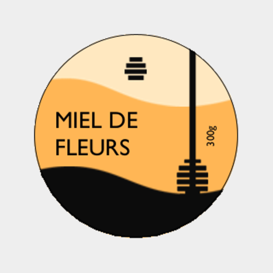 Design étiquette pot de miel