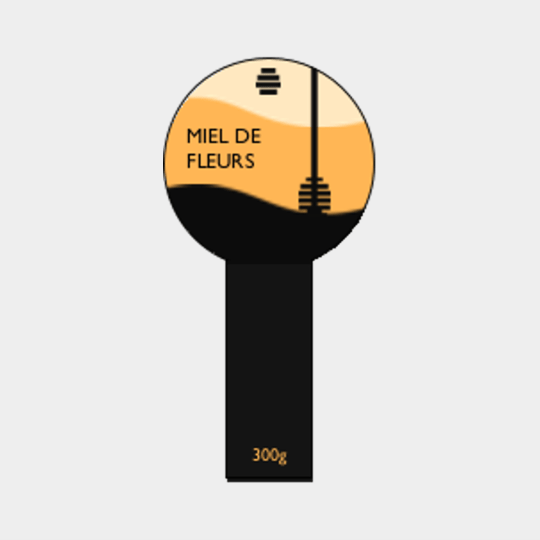 Design étiquette pot de miel