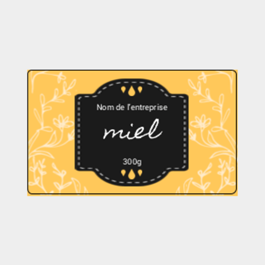 Design étiquette pot de miel
