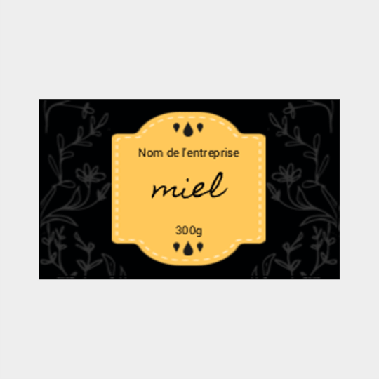 Design étiquette miel