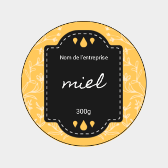 Design étiquette pot de miel