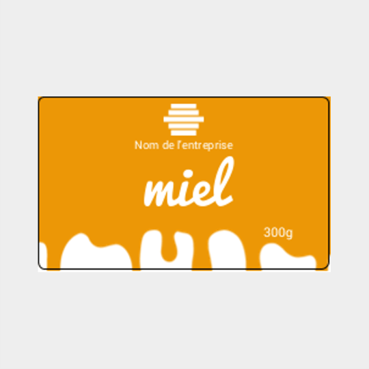 Design étiquette pot de miel