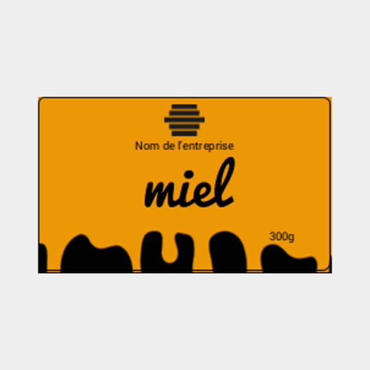 Design étiquette pot de miel