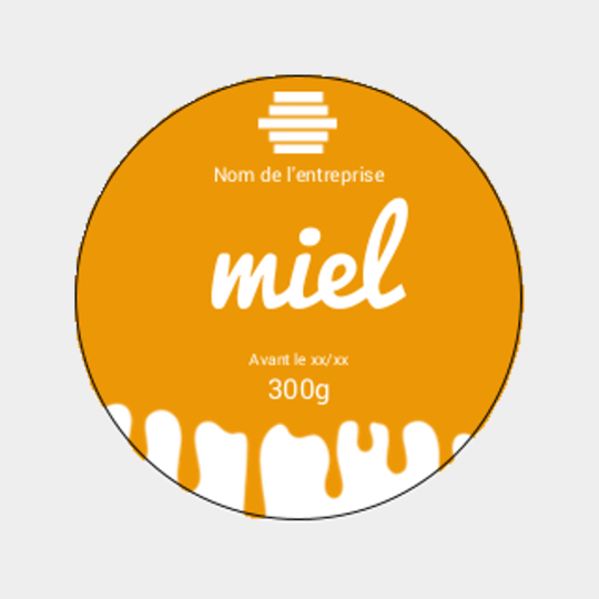 Design étiquette pot de miel