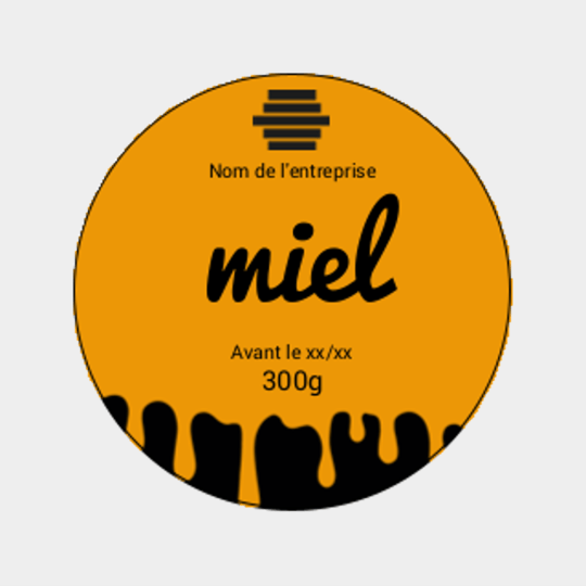 Design étiquette pot de miel
