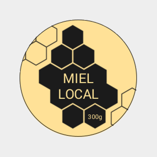 Design étiquette pot de miel