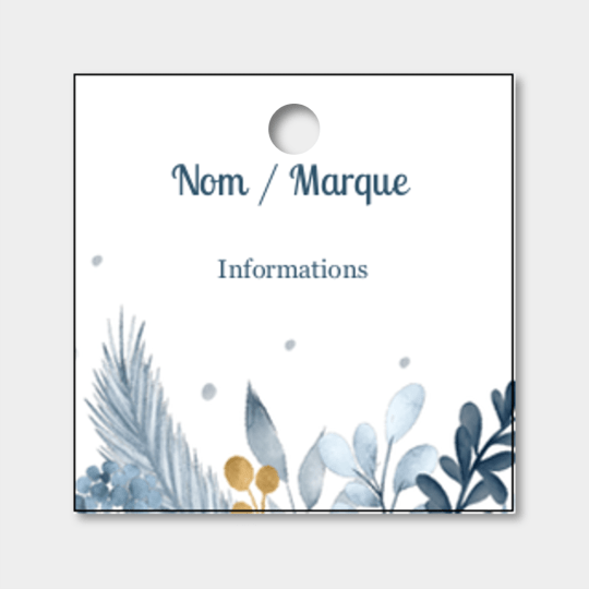 design étiquette noel