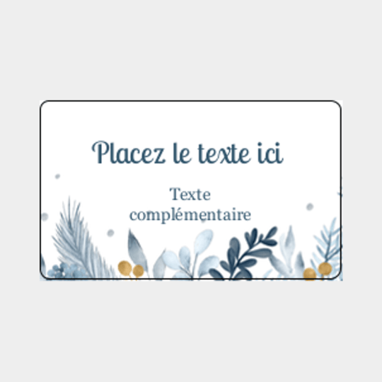Design étiquette noël
