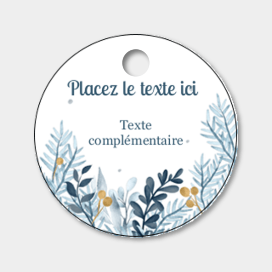 design étiquette noel