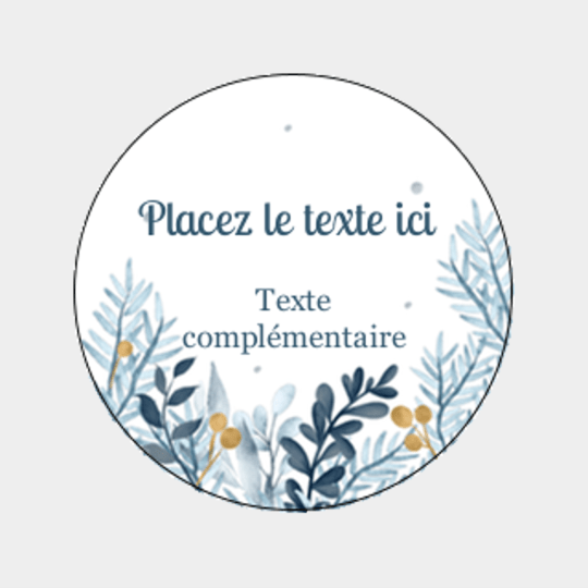 Design d'étiquette pour Noël