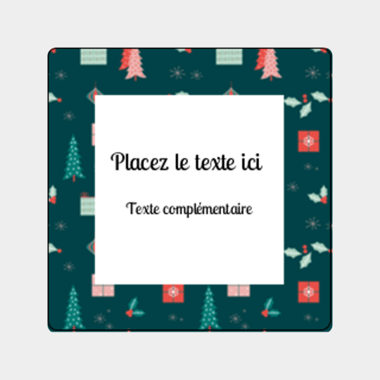 design étiquette noel