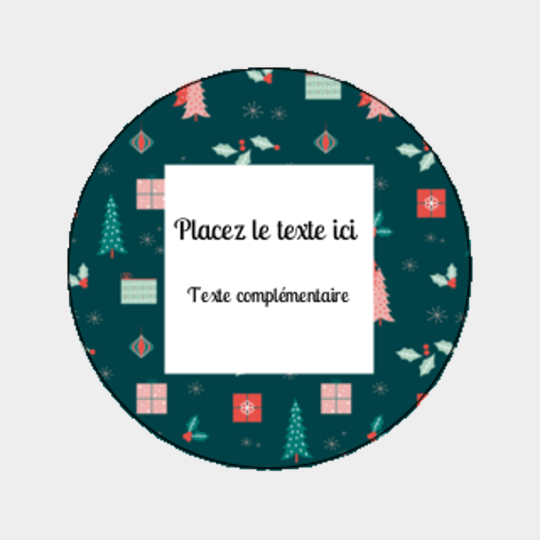 Design étiquette noel