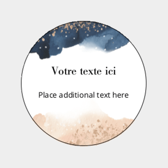 design étiquette Noël