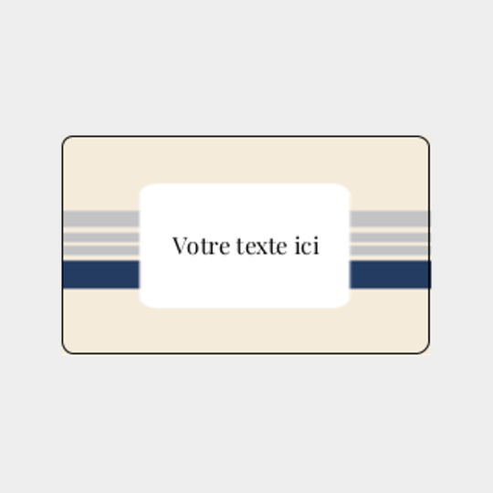 design étiquette beige