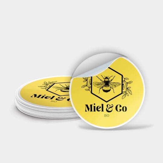 Stickers personnalisés autocollants pour miel
