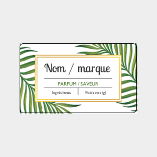 design etiquette palmier