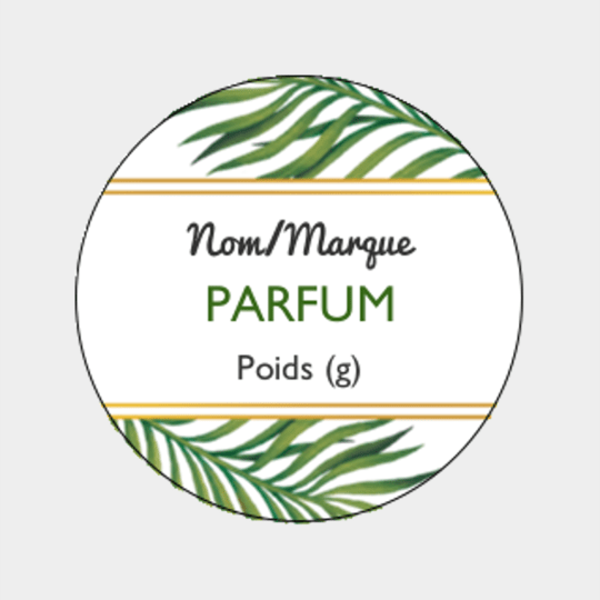 design etiquette palmier