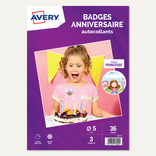 Badges autocollants filles