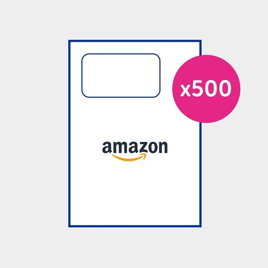 Etiquettes autocollantes intégrées pour Amazon