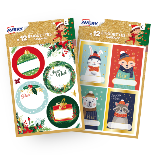 X 10 étiquettes autocollantes rondes stickers papier  joyeux noël