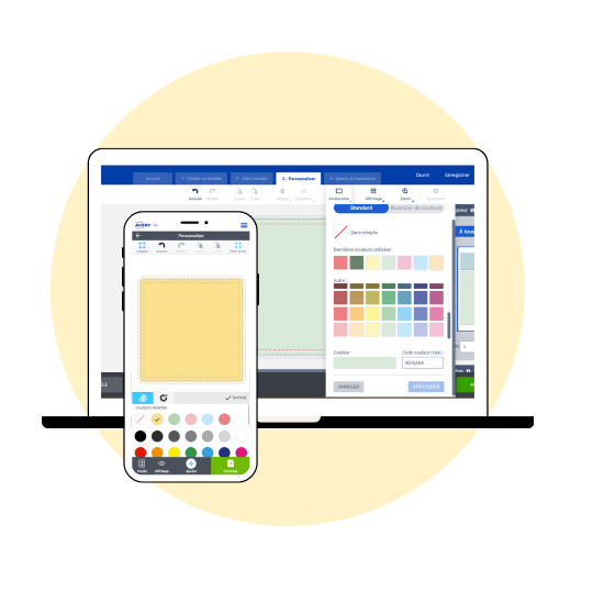 Outil Arrière-plan du logiciel Avery Design & Print