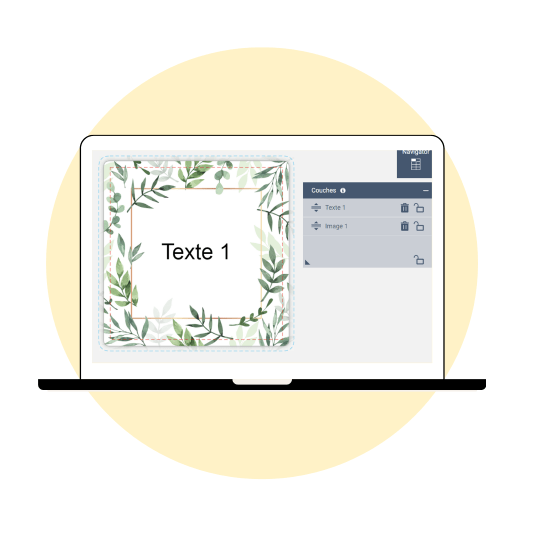 Outil claques du logiciel Avery Design & Print