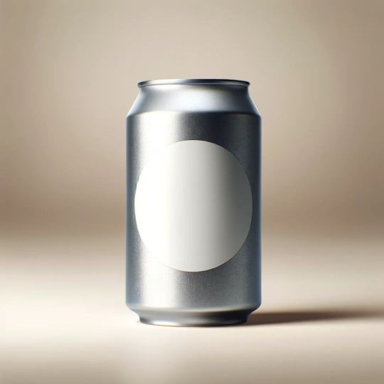 étiquette ronde pour canette de bière