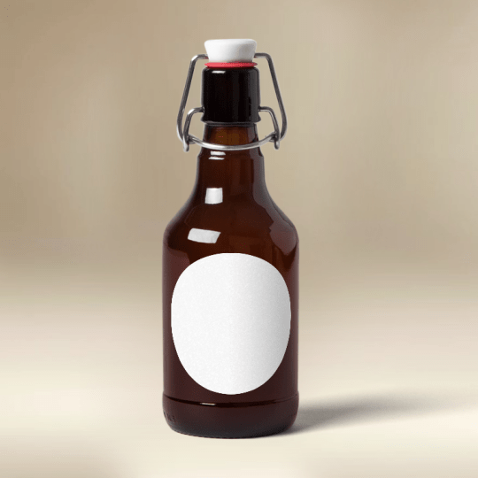Etiquette bière ronde 60 mm pour bouteille de 33 cl
