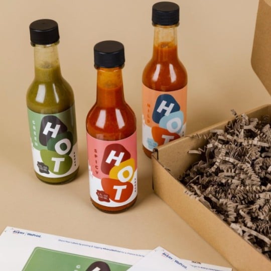 Etiquettes personnalisées sauces piquantes