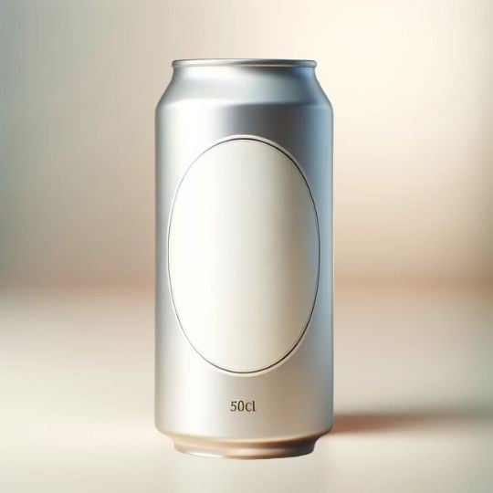 étiquette autocollante ovale canette 50cl
