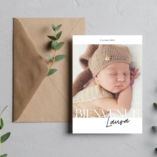 Faire-part de naissance personnalisés & gratuits - Canva