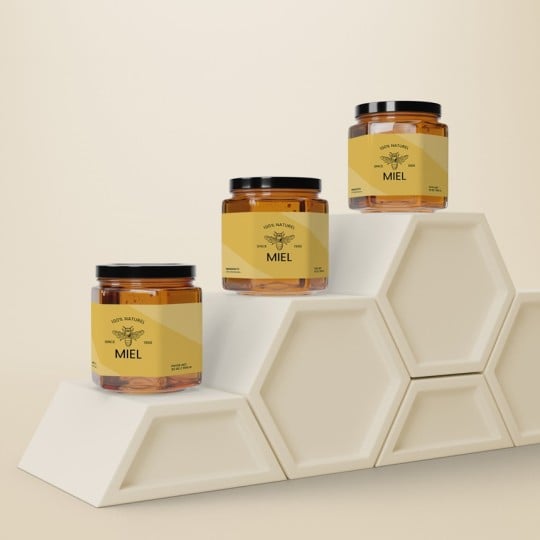 Etiquettes personnalisées pour pots de miel
