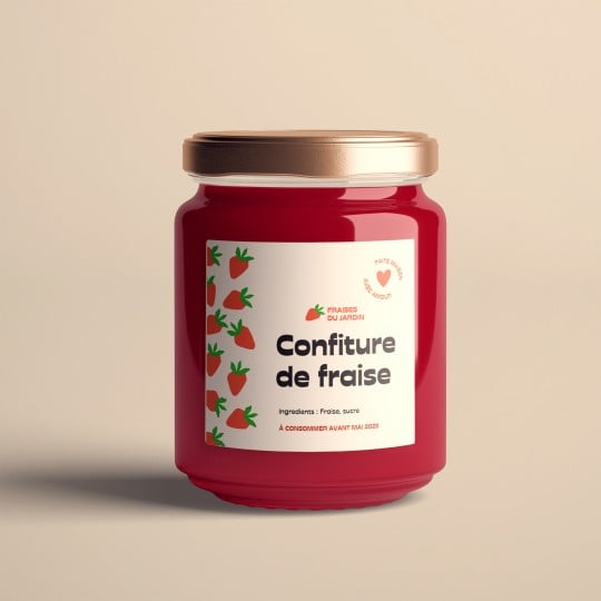 étiquettes personnalisée pour pots de confiture
