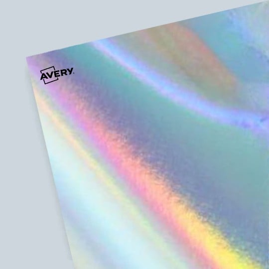 planche d'étiquettes en plastique holographiques