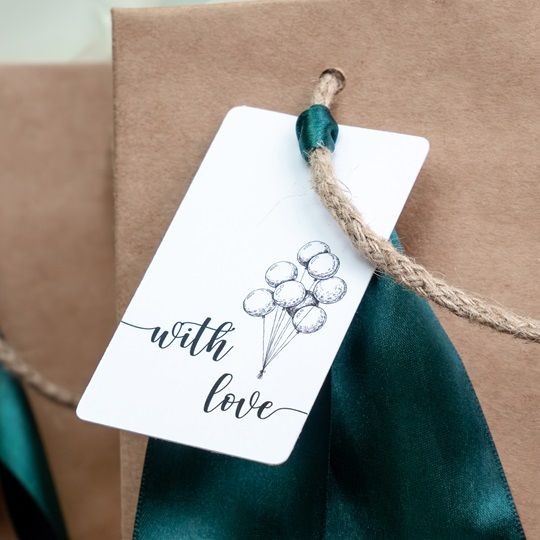 Etiquette américaine cadeau personnalisée
