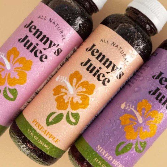 Etiquettes waterproof personnalisées pour bouteilles de jus de fruit