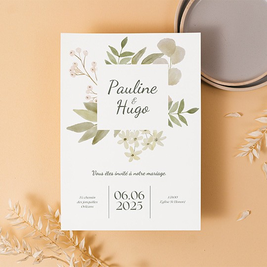 Faire-part de mariage personnalisé