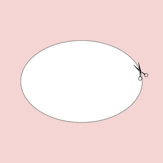 Gabarits de tailles d'étiquettes ovales
