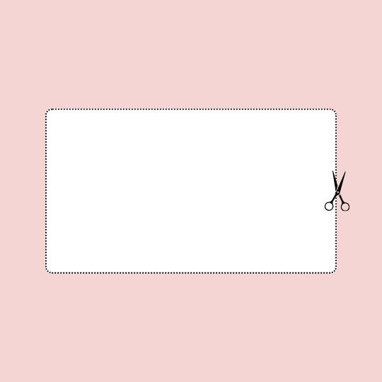 Gabarits de tailles d'étiquettes rectangulaires