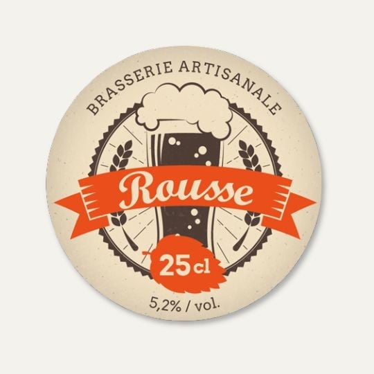 Etiquette ronde