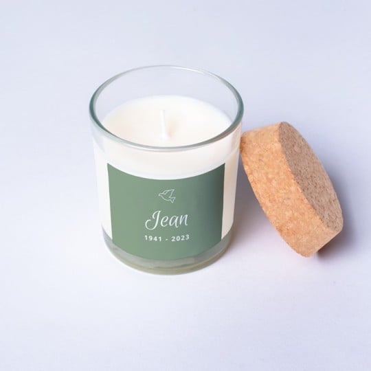 Etiquettes bougie souvenir