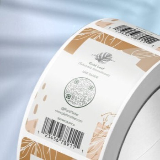Etiquettes QR codes et code-barres en rouleaux