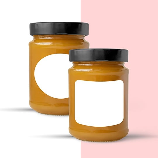 Guide de taille d'étiquettes miel