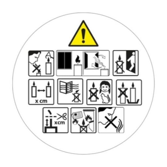 Modèle gratuit d'étiquettes rondes AFNOR pour bougie